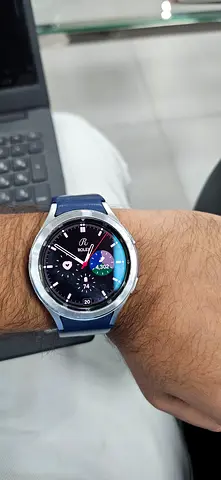 Samsung Galaxy Watch 4 (Blue strap) - Good working condition. Works really well.