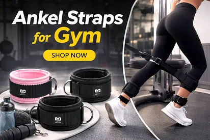 Heavy Duty Ankle Straps – Perfect for Cable Kickbacks  Leg Training