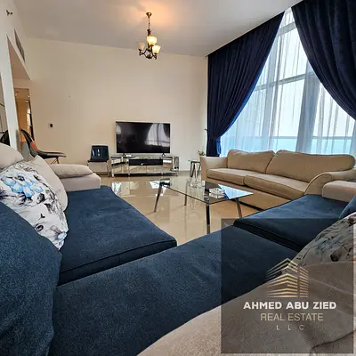 Super Deluxe 2 Bedroom Apartment in Al Waha Tower 2 Ajman Creek View Including Utilities Internet Parking Gym Pool AED 6500 Monthly