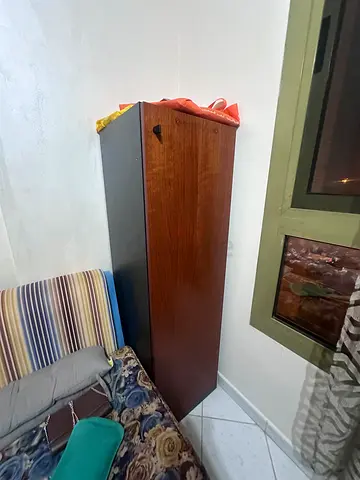 Single-door wooden wardrobe / armoire in good condition