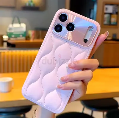 Pink Faux Leather Case Cover for iPhone 17 Pro Max