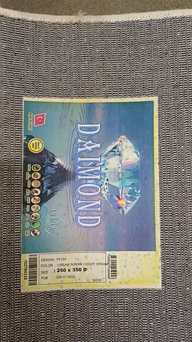 Diamond cream shrink rug - 250 x 350 cm, light cream