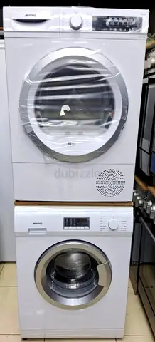 Stacked Washer and Dryer Pair - Front Load, White