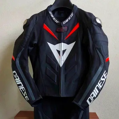 Dainese Motorbike Racing Leather Track Jacket.