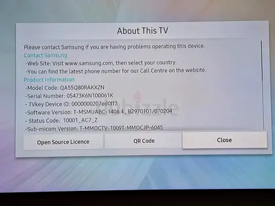 About This TV Please contact Samsung if you are having problems operating this device. Contact Samsu