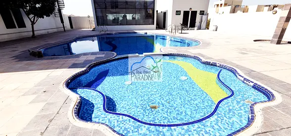away from fly zone excellent modern / TV lounge /4 Bedroom All Master/maids room /6 bathrooms/private front yard space /2 parking For Rent in Mirdif/