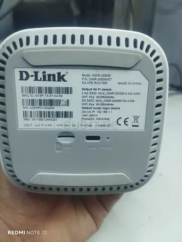 D-link SIM 5G router DWR 2000M