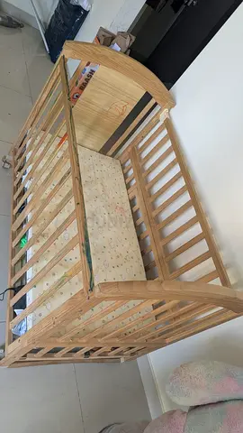 Solid Wooden Baby Rocking Cradle  – Good Condition