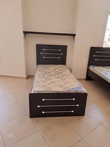 Single Bed Frame - Dark Wood Finish