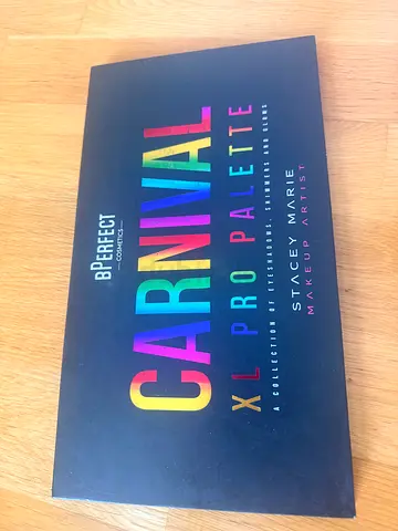 Carnival palette eyeshadow Stacey Marie rainbow colour palette