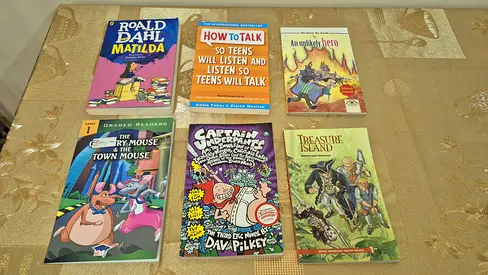 5x story books for kids + 1x how to book