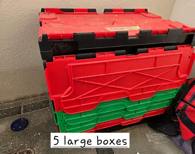 Plastic Storage Boxes - Excellent condition