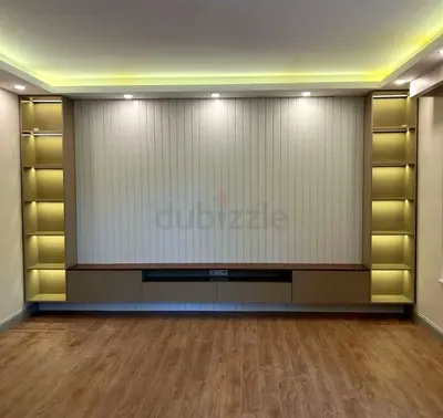 Modern living room tv wall