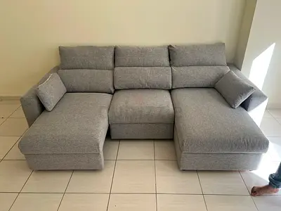 IKEA Esklstuna L Shape Sofa Bed Grays Excellent Condition