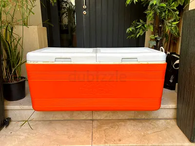 Large Orange KeepCold Cooler Box - Portable Ice Chest