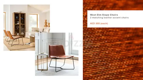 2 West Elm Slope Chairs