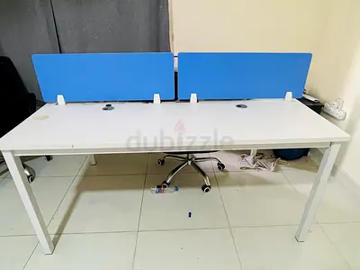 Office Furniture Set for Sale – Desk, Reception, Cabinet + 6 Chairs