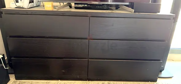 IKEA Hemnes 6-Drawer Dresser - Dark Brown, Good Condition