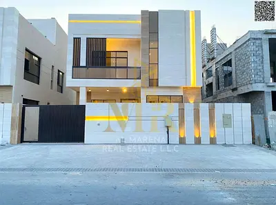🏡 A distinctive villa in Al Bahia – two floors + large roof with a modern design, including registration fees