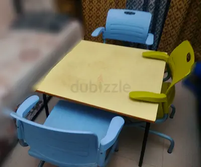 Square Dining/Study Table with 3 Chair - URGENT SALE