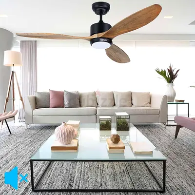 52-inch ceiling fan with dimmable LED light and DC motor X001E67ICF