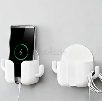 1 pcs No-Drill Adhesive Wall Mounts, Multi-Purpose Storage for Phones  More