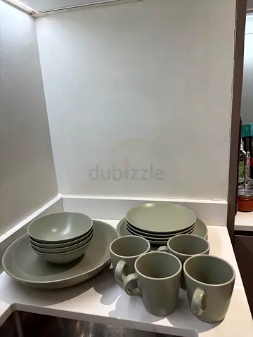 Ikea Green Dish Set