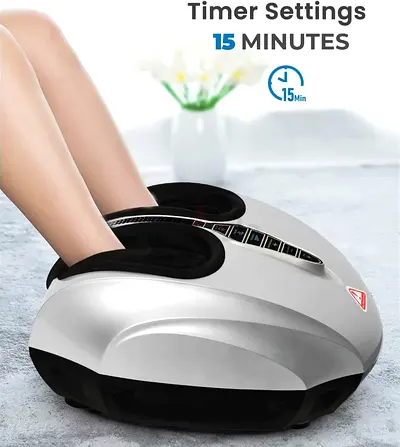 Foot Massager, Shiatsu Foot Massager with Heat Function, Kneading, Rolling and Air Compression