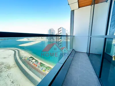 Mamzar view La plage tower 1bhk with 2 washrooms lundary rom with parkingfree