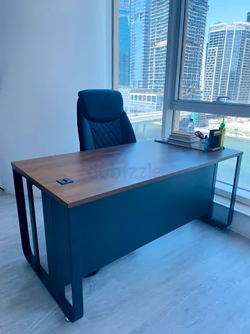 Modern Wooden Executive Desk - Good Condition