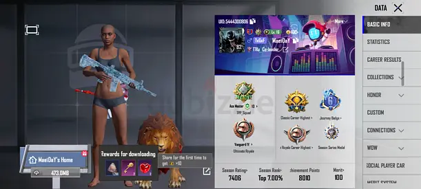 PUBG Mobile Pro Account | Rare Collection | High Rank  Skins