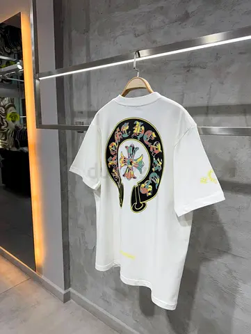 Chrome hearts White Graphic Back-Print Oversized T-Shirt (Unisex) - Size S to 2xl