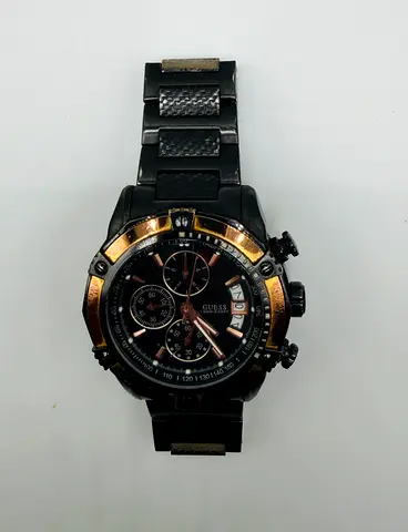 GUESS Mens U22503G1 Analog Display Quartz Black Watch