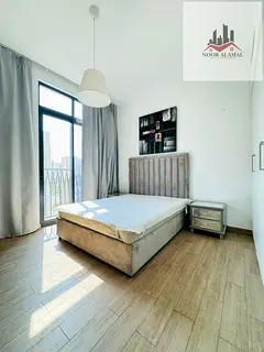 Deluxe ONE-bedroom apartment with a spacious living room, fully equipped kitchen, and bathroom.