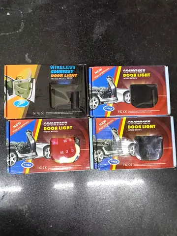 Set of 4 Car Courtesy Door Projector Lights - Logo LED Welcome Lamps