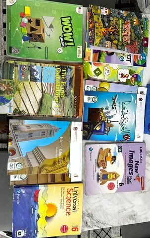 Set of Grade 6 School Textbooks  Workbooks(English,Social,hindi,Arabic, islamic, Maths, Science etc