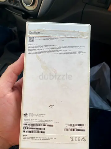 iPhone 15 Pro Max (with box) - used, original packaging (sim locked) with turbo sim 512GB blue titan