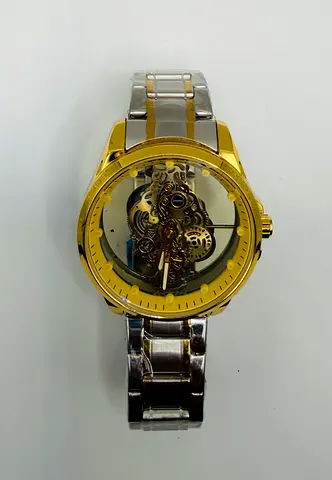 Mens watch Double-sided Transparent Hollow Automatic Mechanical Watch Waterproof Luminous Quartz Wa