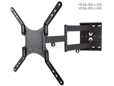 Universal Full-Motion TV Wall Mount Bracket (VESA up to 400x400)