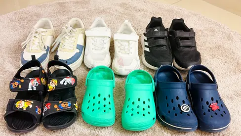 Lot of 8 pairs of childrens shoes  sandals — sizes for toddlers