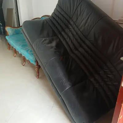 SOFA BED SKIN BLACK COLOUR