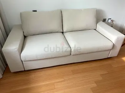 IKEA vimle Two Seater Sofa Bed Beige Excellent Condition