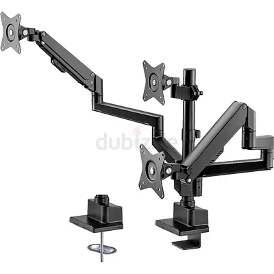 Triple Monitor Desk Mount Arm – Fully Adjustable VESA Mount