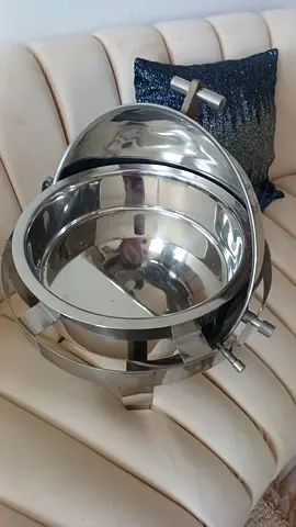 New Metal buffet stove food warming container وعاء تسخين الطعام