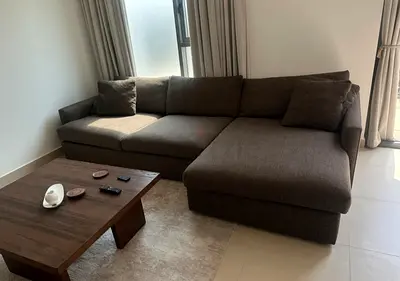 Cratebarrel lounge deep L shape sofa