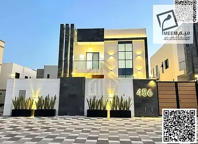 Villa for sale in Ajman, Al Zahia area | 4 bedrooms, majlis and hall | Freehold ownership for all nationalities | Price includes registration fees | N
