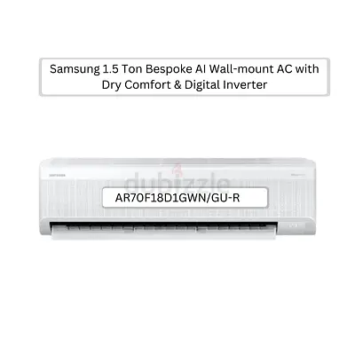 Samsung Split AC Inverter 1.5 Ton |  Free Delivery + Warranty | AR70F18D1GWN/GU-R