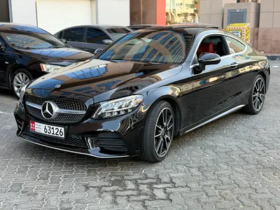 Mercedes C200 Coupe 2021 GCC FSH in pristine condition