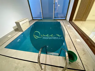 Luxury Villa for Rent (First Tenant) in Al Yasmeen Ajman. 6 Bedrooms with Private Indoor Pool, Central AC, and Elegant Design for Ultimate Privacy.