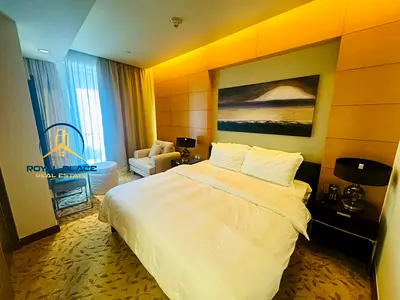 شقة مفروشة بغرفة نوم واحدة | إطلالة على برج خليفة | الوصول إلى الشرفة